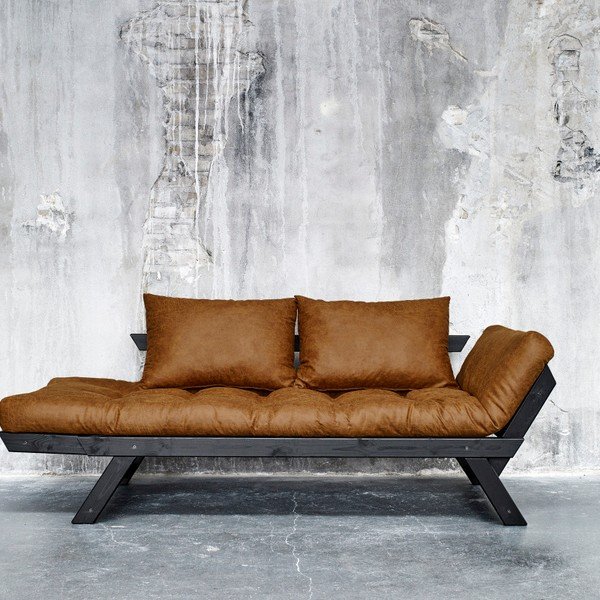 Sofa "Karup Vintage Bebop Black/Cognac-image-4