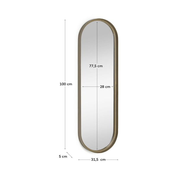 Sieninis veidrodis 31,5x100 cm Tiare – Kave Home-image-3