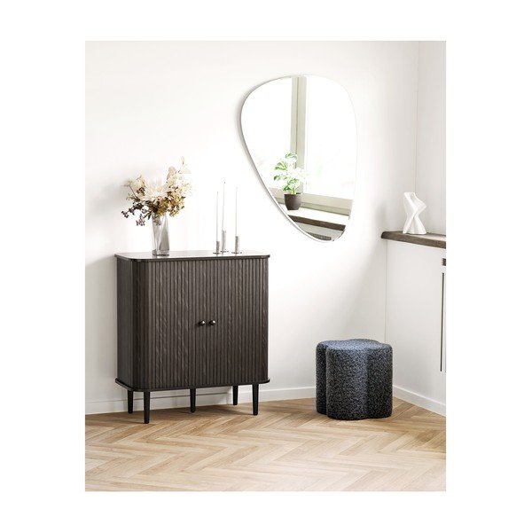 Tamsiai mėlynos spalvos pufas iš boucle Durban – House Nordic-image-1