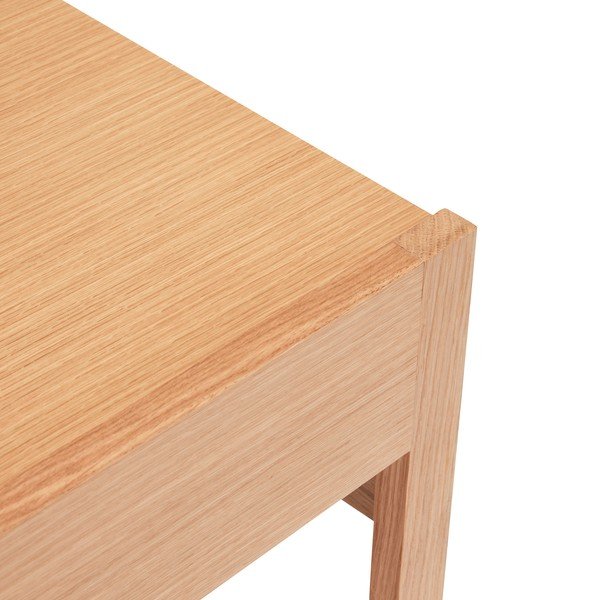 Šoninis stalas su ąžuolo dekoro stalviršiu 50x50 cm Forma – Hübsch-image-3