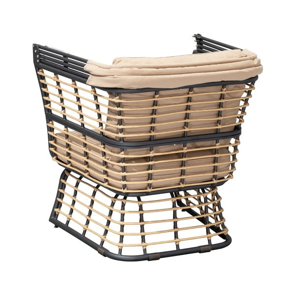 Metalinis sodo krėslas smėlio spalvos Paros – Garden Pleasure-image-4