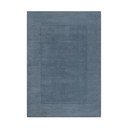 Rankų darbo tamsiai mėlynos spalvos iš vilnos kilimas 120x170 cm Textured Wool Border – Flair Rugs