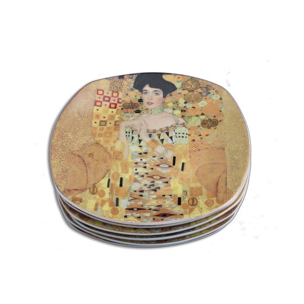Gustavas Klimtas - 6 desertinių lėkščių rinkinys "Adele