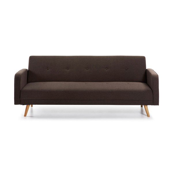 Tamsiai ruda sofa-lova La Forma Regor
