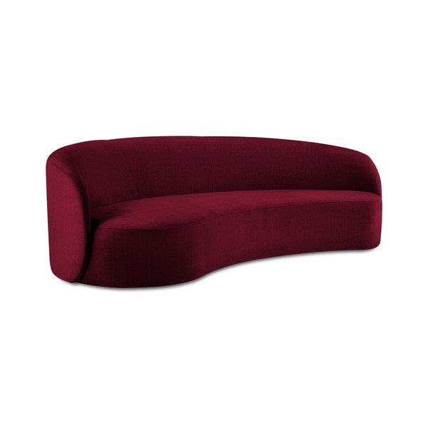 Bordo spalvos sofa su kairiuoju kampu Mazzini Sofas Debbie, 210 x 79 cm-image-2