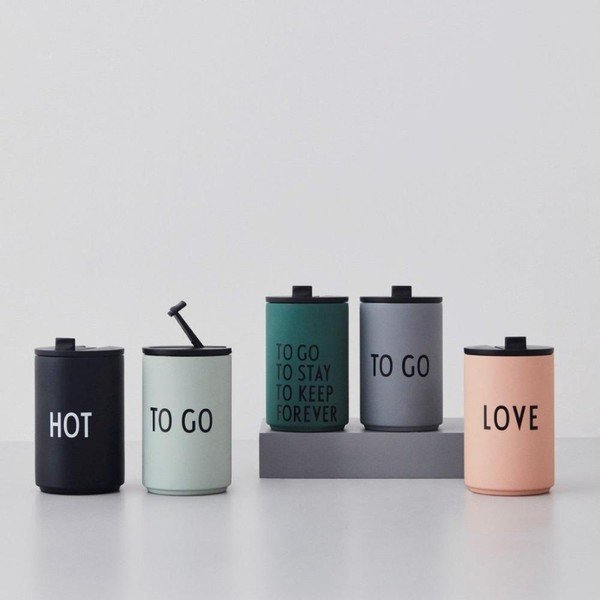 Termo puodelis žalios spalvos 350 ml To Go – Design Letters-image-1