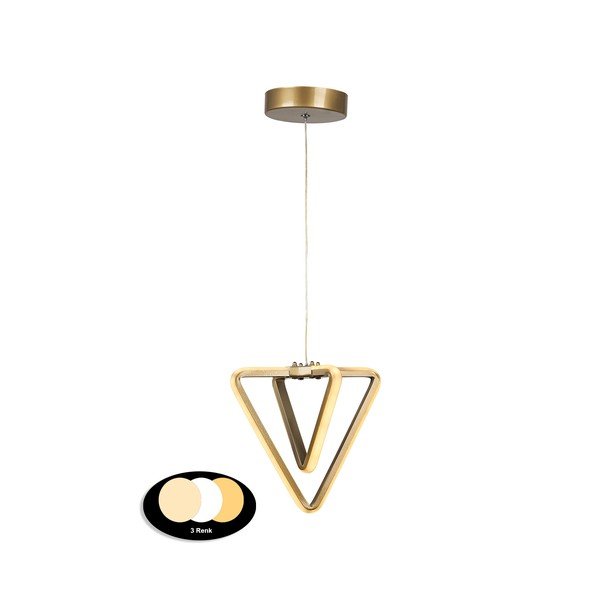 Bronzinės spalvos iš metalo kabantis šviestuvas LED ø 20 cm Baris – Squid Lighting-image-2