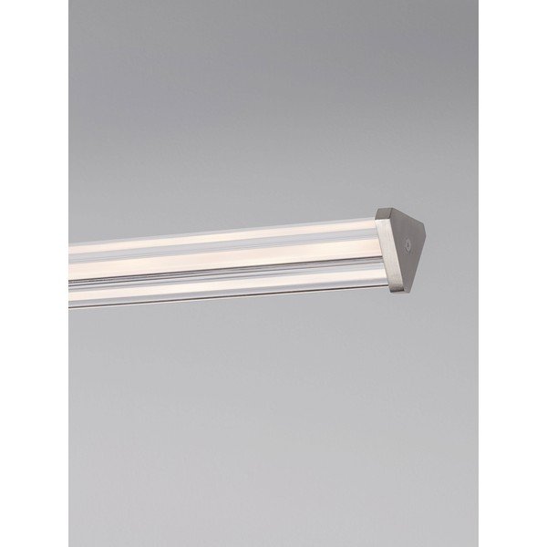 Matinės juodos spalvos/matinės sidabrinės spalvos iš metalo kabantis šviestuvas LED su pritemdymo funkcija su gaubtu iš akrilo stiklo Pheme – Nova Luce-image-3