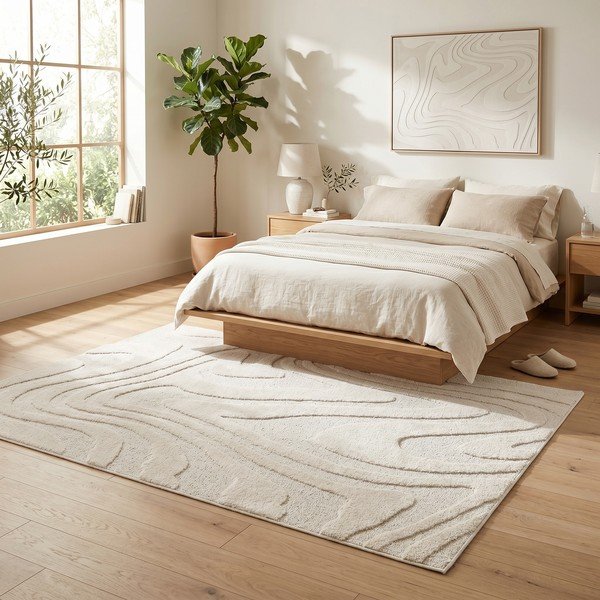 Kreminės spalvos kilimas 120x170 cm Dune – ESTE-image-2