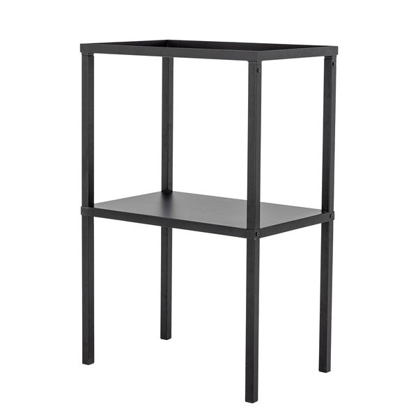 Juodos spalvos iš metalo pastatoma lentyna 59x90x38 cm Loups – Bloomingville