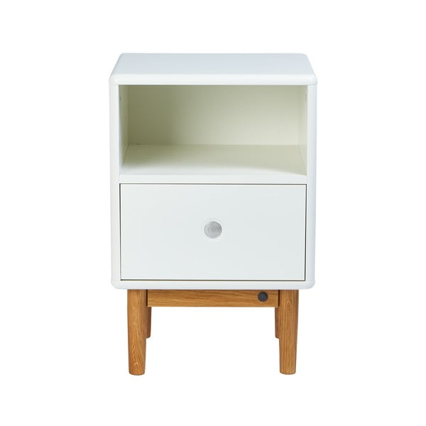 Naktinis staliukas baltos spalvos Color Box – Tom Tailor
