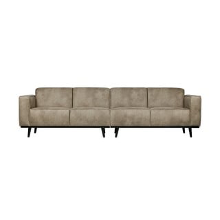 Pilka dirbtinės odos sofa BePureHome Statement, 280 cm