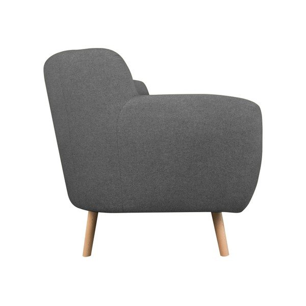 Tamsiai pilka trijų vietų sofa "Kooko Home Pop-image-1