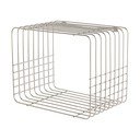 Blizgios sidabrinės spalvos iš metalo kelių aukštų sieninė lentyna 38 cm Store-It – Mette Ditmer Denmark