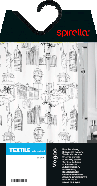 Dušo užuolaida 180x200 cm Vegas – Spirella-image-1