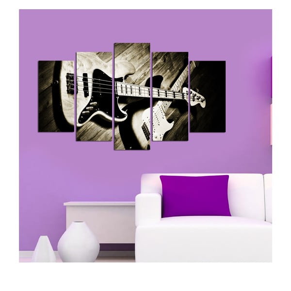 Kelių dalių paveikslas Guitar, 110 x 60 cm-image-1