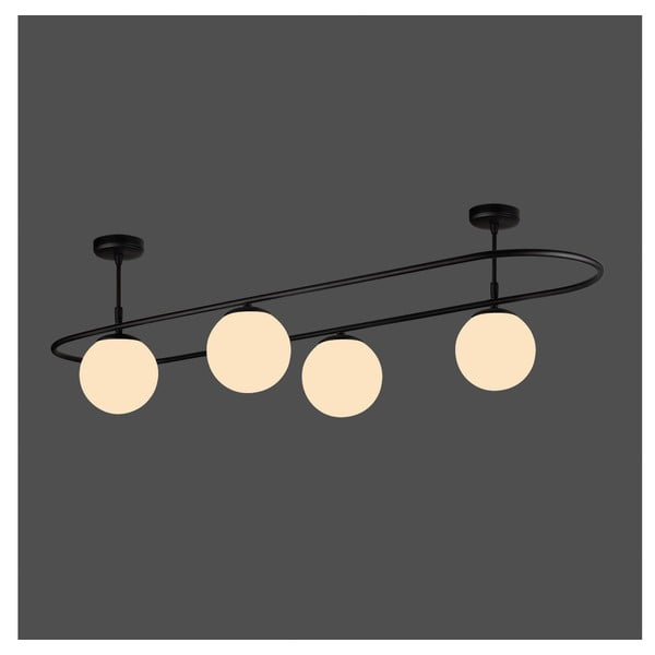 Juodas lubinis šviestuvas Squid Lighting Elips, ilgis 124 cm-image-1