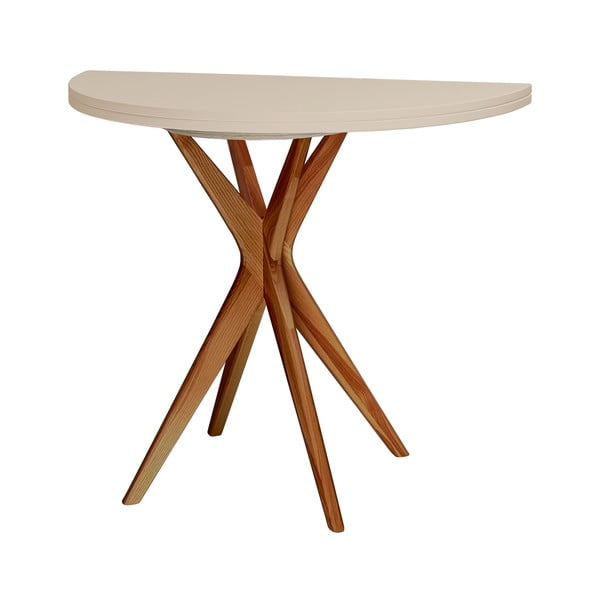 Apvalios formos prailginamas valgomojo stalas 45x90 cm Jubi – Ragaba