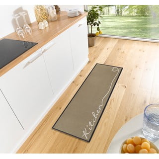 Smėlio spalvos kilimas Zala Living Kitchen, 50 x 150 cm