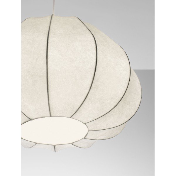 Matinės baltos spalvos iš tekstilės kabantis šviestuvas ø 50 cm Bora – Nova Luce-image-2