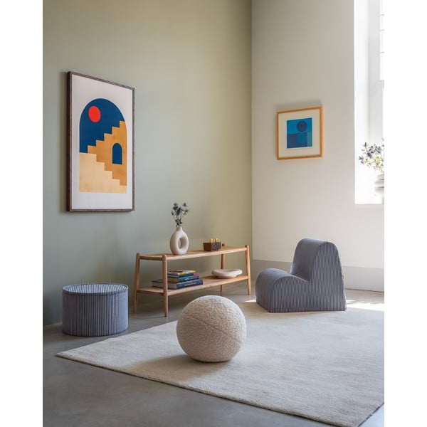 Mėlynos spalvos iš kordinio velveto vaikiškas krėslas Cloud – Wigiwama-image-2