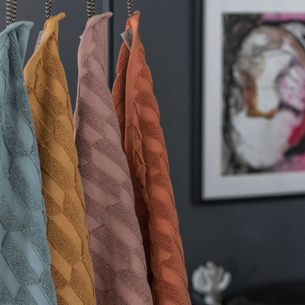 Rudas medvilninis rankšluostis 50x95 cm Geo - Mette Ditmer Denmark-image-3