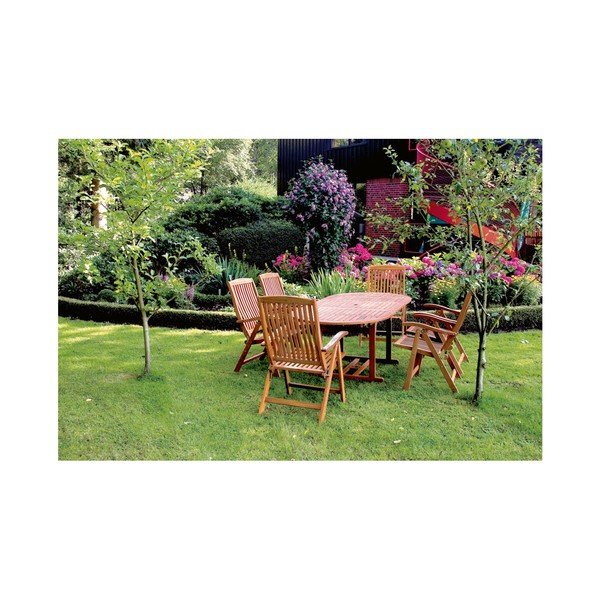 Sodo sulankstomas stalas iš medžio Bangkirai ADDU Sapa-image-1