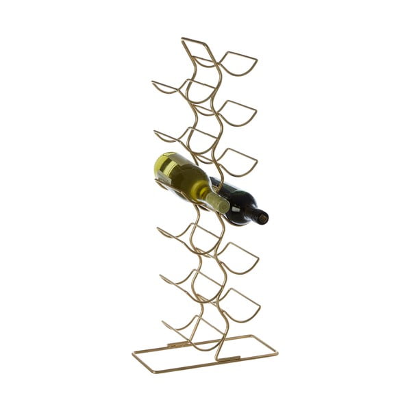 Iš metalo vyno lentyna auksinės spalvos butelių skaičius 12 Wren – Premier Housewares-image-1