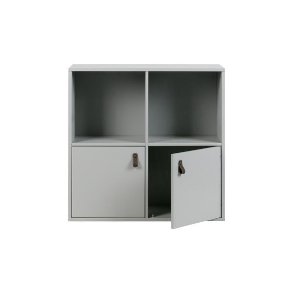 Iš pušies masyvo modulinė knygų spinta pilkos spalvos 81x81 cm Vt – vtwonen-image-2