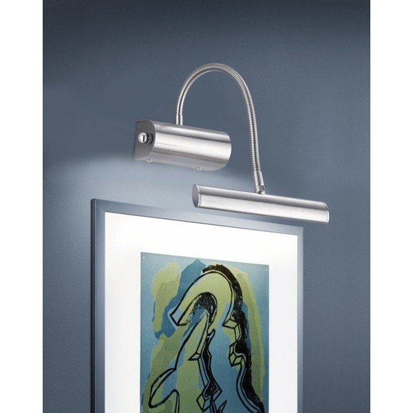 Sidabrinės spalvos sieninė lempa LED su sulankstoma konstrukcija/su pritemdymo funkcija Curtis – Trio-image-1