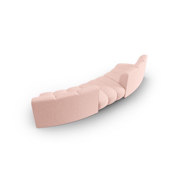 Sofa rožinės spalvos 367 cm Lupine – Micadoni Home-image-3
