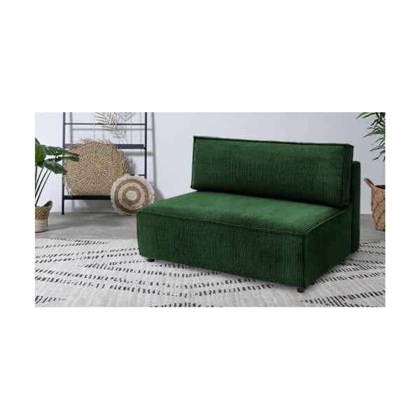 Modulinė sofa žalios spalvos iš kordinio velveto (modulinė) Nihad modular – Bobochic Paris-image-1