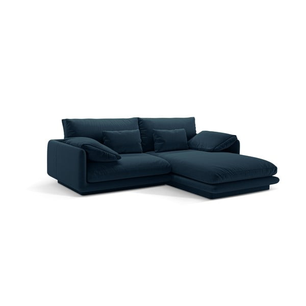 Kampinė sofa tamsiai mėlynos spalvos (su dešiniuoju kampu) Torino – Micadoni Home-image-2