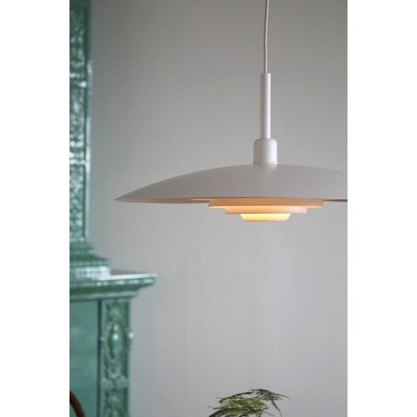 Baltos spalvos kabantis šviestuvas ø 57 cm su metaliniu gaubtu Piny – Markslöjd-image-1