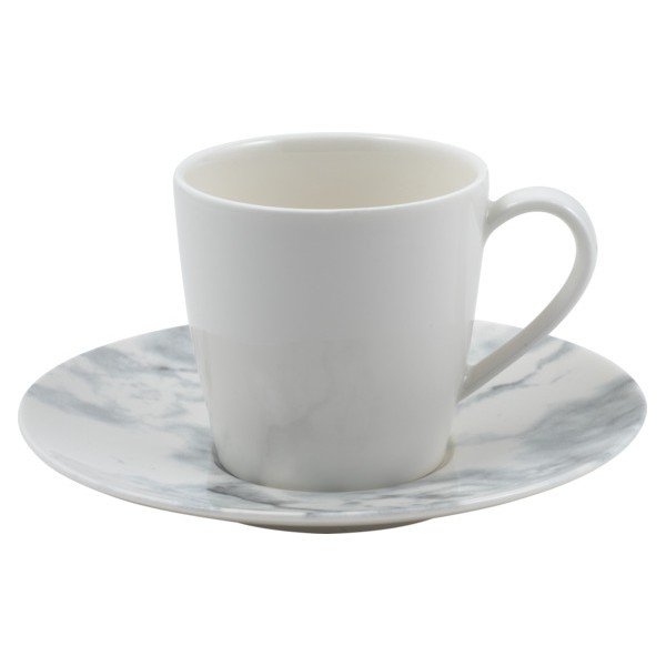 Baltai juoda porcelianinė lėkštė Villeroy & Boch Marmory, ø 16 cm-image-2