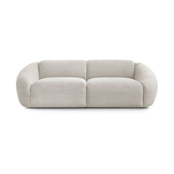 Smėlio spalvos sofa iš kordinio velveto 250 cm Tina – Bobochic Paris