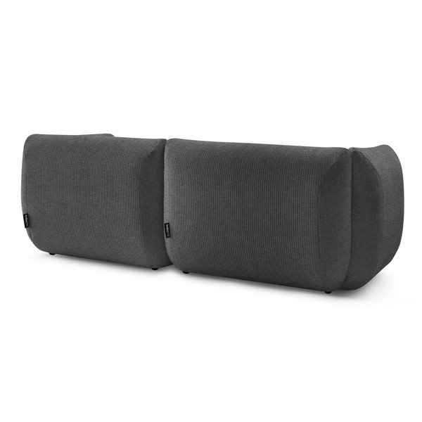 Pilka velvetinė sofa 260 cm Lecomte - Bobochic Paris-image-4