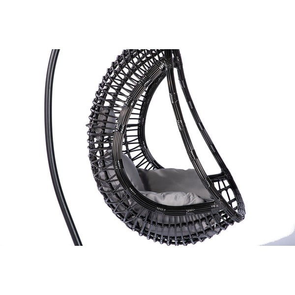 Tamsiai pilka pakabinama kėdė iš dirbtinio ratano Bonami Selection Tahiti-image-3