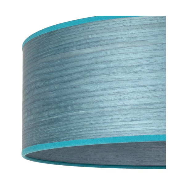 Mėlynas natūralios medienos grindų šviestuvas Sotto Luce Ocho XL, ⌀ 45 cm-image-1