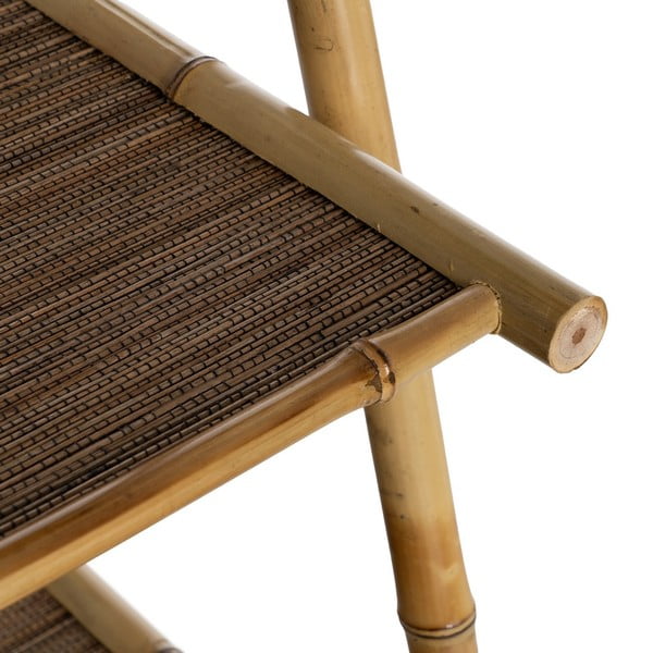 Natūralios spalvos iš bambuko pastatoma lentyna 48x152x50 cm Manali – Ixia-image-4