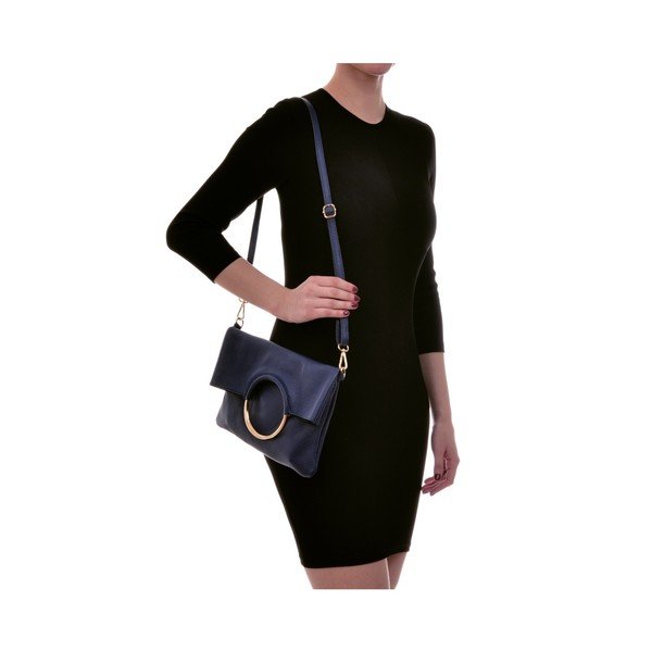 Mėlyna odinė rankinė Luisa Vannini Pergon Cross-image-1