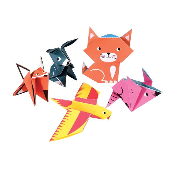 Popieriniai galvosūkiai Animals Origami – Rex London