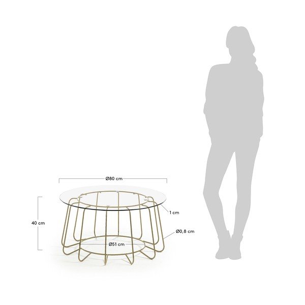 Kavos staliukas Kave Home Paradigm, ø 80 cm-image-4