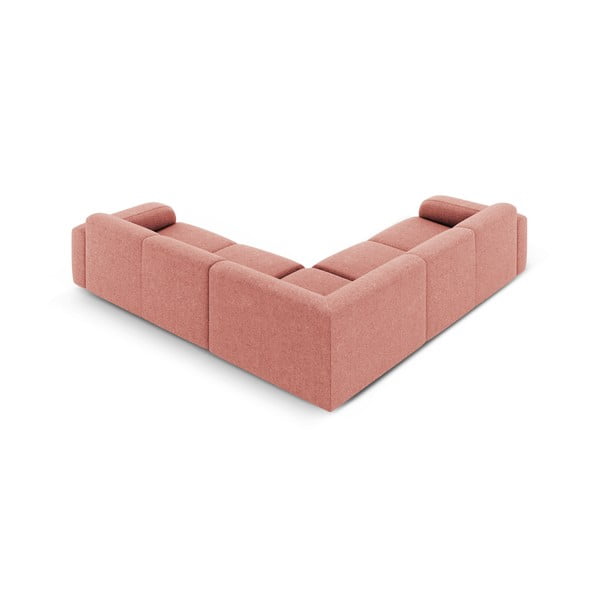 Kampinė sofa rožinės spalvos (kintama/„L“ formos) Molino – Micadoni Home-image-2