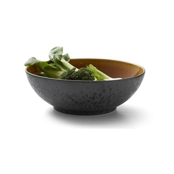 Juodos spalvos/gintarinės spalvos iš akmens masės dubuo ø 30 cm Gastro Black/Amber – Bitz-image-2