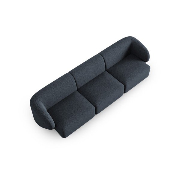 Mėlynos spalvos iš šenilinio audinio sofa 266 cm Paolo – Milo Casa-image-1