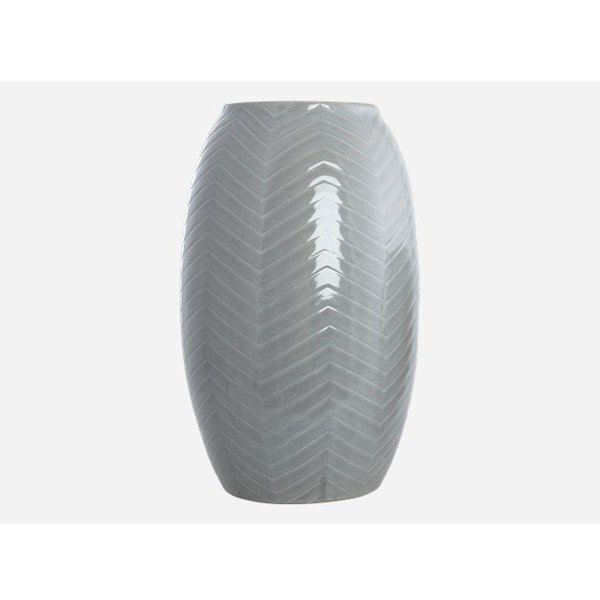 Vaza "Zig Zag XL", vėsiai pilka