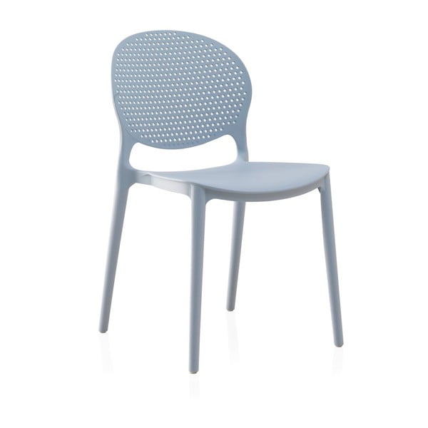 Valgomojo kėdės iš plastiko šviesiai mėlynos spalvos 4 vnt. Atlas – Geese