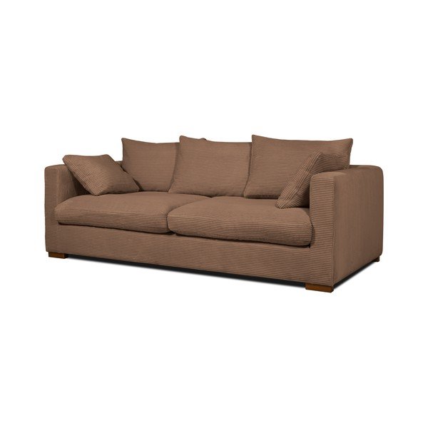 Sofa iš kordinio velveto šviesiai rudos spalvos 220 cm Comfy – Scandic-image-2