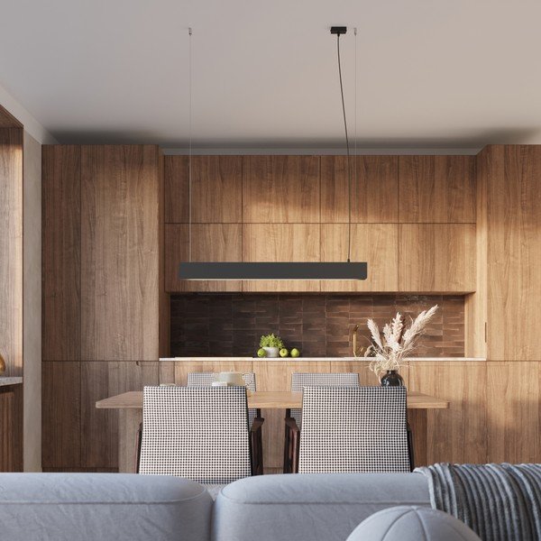 Juodos spalvos iš metalo kabantis šviestuvas LED Nebula – Sollux-image-3